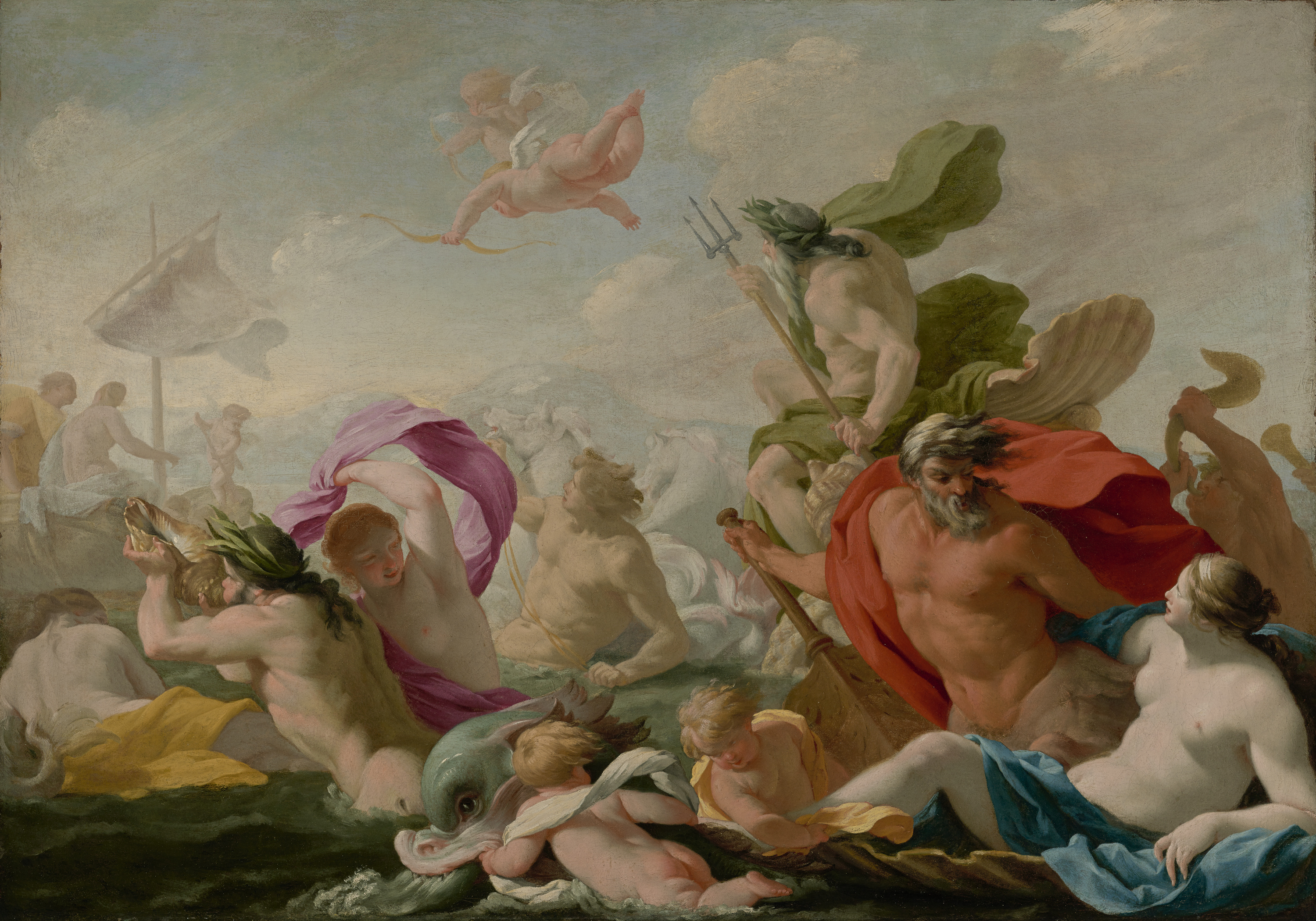 Marine Gods Paying Homage to Love